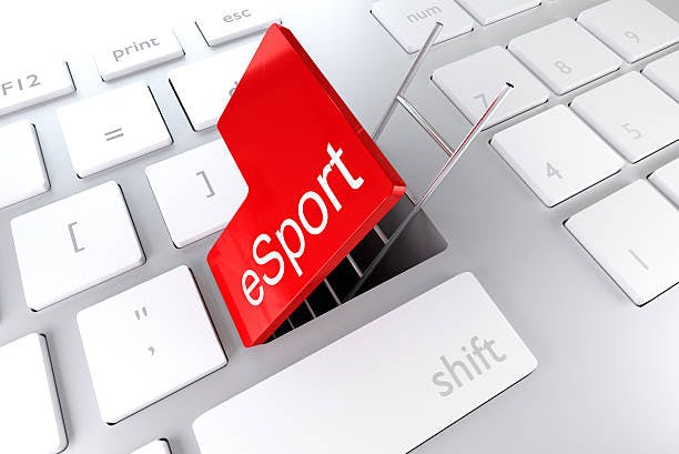 Keyboard where the Enter key says 'eSport'